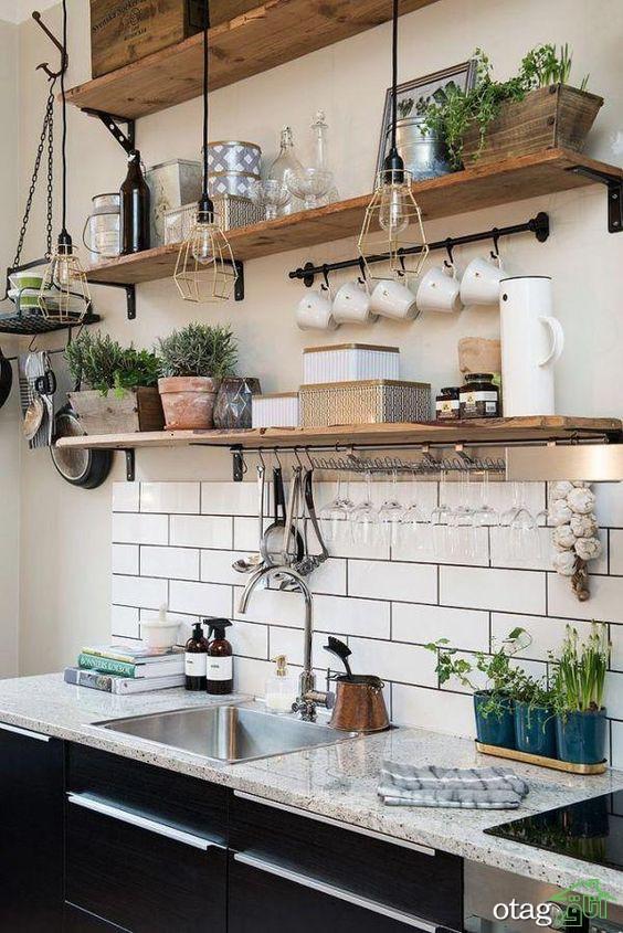 آشنایی با قفسه آشپزخانه چوبی بهترین دیزاین 2020