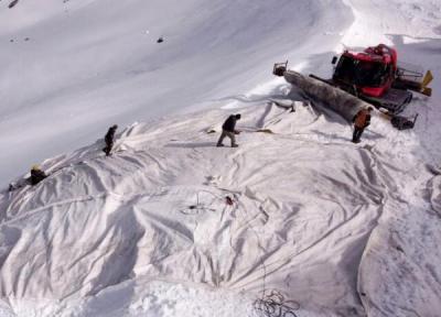 پتوی پشمی روی برف های سوئیس